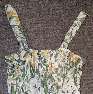 Floral Green and Yellow Sundress